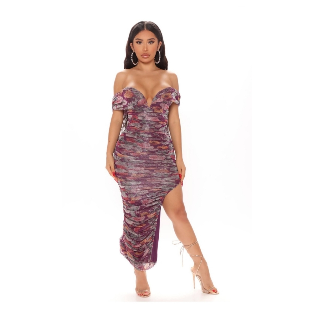 Ruched Midi Dress